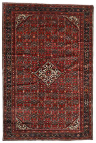 Hosseinabad Teppe 198X298 Ekte Orientalsk Håndknyttet Mørk Rød/Mørk Brun (Ull, Persia/Iran)