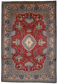  Shahreza Sherkat Teppe 239X350 Ekte Orientalsk Håndknyttet Mørk Brun/Mørk Rød (Ull, Persia/Iran)