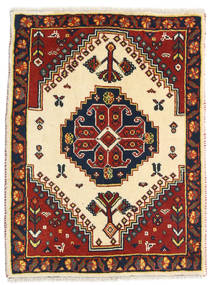  Ghashghai Teppe 63X82 Ekte Orientalsk Håndknyttet Mørk Rød/Mørk Lilla (Ull, Persia/Iran)