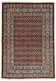  Moud Teppe 97X141 Ekte Orientalsk Håndknyttet Mørk Brun/Mørk Grå ( Persia/Iran)