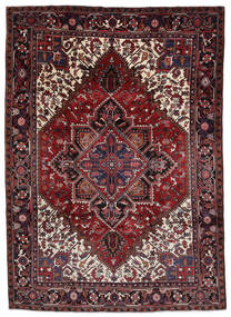  Heriz Teppe 212X290 Ekte Orientalsk Håndknyttet Mørk Rød (Ull, Persia/Iran)