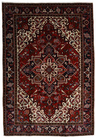  Heriz Teppe 204X298 Ekte Orientalsk Håndknyttet Mørk Rød (Ull, Persia/Iran)