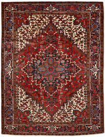  Heriz Teppe 216X292 Ekte Orientalsk Håndknyttet Mørk Brun/Mørk Rød (Ull, Persia/Iran)