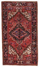  Heriz Teppe 157X277 Ekte Orientalsk Håndknyttet Mørk Rød/Rust (Ull, Persia/Iran)