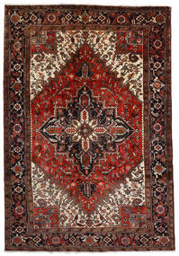  Heriz Teppe 208X304 Ekte Orientalsk Håndknyttet Mørk Brun/Mørk Rød (Ull, Persia/Iran)