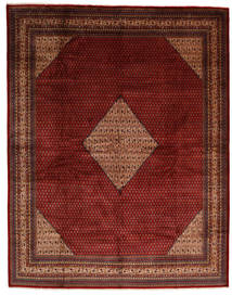  Sarough Mir Teppe 302X387 Ekte Orientalsk Håndknyttet Mørk Rød/Mørk Brun Stort (Ull, Persia/Iran)