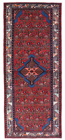  Hamadan Teppe 80X190 Ekte Orientalsk Håndknyttet Teppeløpere Mørk Rød/Svart (Ull, Persia/Iran)