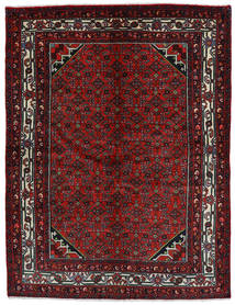  Hosseinabad Teppe 143X189 Ekte Orientalsk Håndknyttet Mørk Rød/Mørk Brun (Ull, Persia/Iran)