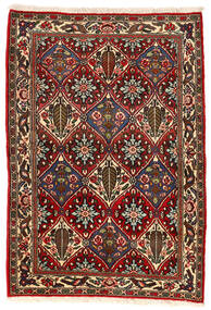  Bakhtiar Collectible Teppe 105X153 Ekte Orientalsk Håndknyttet Mørk Brun/Mørk Rød (Ull, Persia/Iran)
