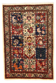  Bakhtiar Collectible Teppe 100X148 Ekte Orientalsk Håndknyttet Svart/Mørk Rød (Ull, Persia/Iran)