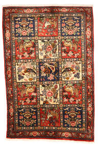  Bakhtiar Collectible Teppe 102X154 Ekte Orientalsk Håndknyttet Mørk Brun/Rød (Ull, Persia/Iran)