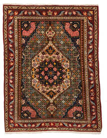  Bakhtiar Collectible Teppe 105X138 Ekte Orientalsk Håndknyttet Mørk Rød/Mørk Brun (Ull, Persia/Iran)