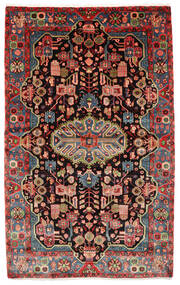  Nahavand Old Teppe 150X241 Ekte Orientalsk Håndknyttet Mørk Brun/Mørk Rød (Ull, Persia/Iran)