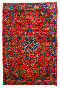  Nahavand Old Teppe 155X235 Ekte Orientalsk Håndknyttet Mørk Brun/Mørk Rød (Ull, Persia/Iran)