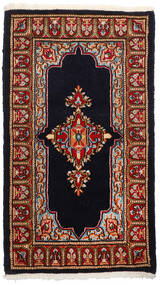  Kerman Teppe 89X158 Ekte Orientalsk Håndknyttet Mørk Brun/Mørk Rød (Ull, Persia/Iran)