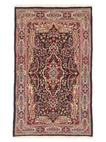  Kerman Teppe 125X207 Ekte Orientalsk Håndknyttet Mørk Grå/Mørk Rød (Ull, Persia/Iran)