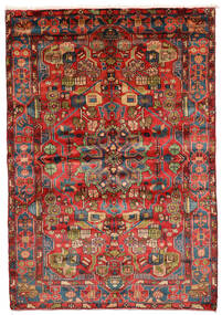  Nahavand Old Teppe 161X230 Ekte Orientalsk Håndknyttet Mørk Brun/Svart (Ull, Persia/Iran)