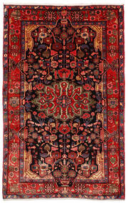  Nahavand Old Teppe 157X250 Ekte Orientalsk Håndknyttet Mørk Rød/Mørk Brun (Ull, Persia/Iran)