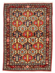  Bakhtiar Collectible Teppe 106X147 Ekte Orientalsk Håndknyttet Mørk Brun/Mørk Rød (Ull, Persia/Iran)