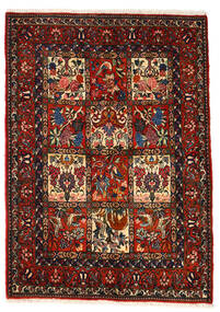  Bakhtiar Collectible Teppe 106X150 Ekte Orientalsk Håndknyttet Mørk Brun/Mørk Rød (Ull, Persia/Iran)