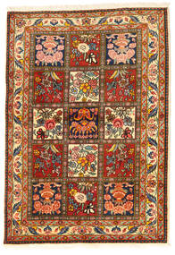  Bakhtiar Collectible Teppe 108X155 Ekte Orientalsk Håndknyttet Mørk Brun/Rød (Ull, Persia/Iran)
