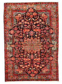  Nahavand Old Teppe 158X230 Ekte Orientalsk Håndknyttet Mørk Rød/Rust (Ull, Persia/Iran)
