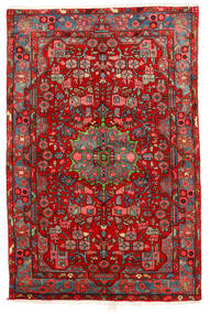  Nahavand Old Teppe 158X234 Ekte Orientalsk Håndknyttet Mørk Rød/Rust (Ull, Persia/Iran)