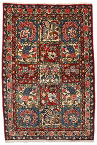  Bakhtiar Collectible Teppe 107X156 Ekte Orientalsk Håndknyttet Mørk Brun/Mørk Rød (Ull, Persia/Iran)