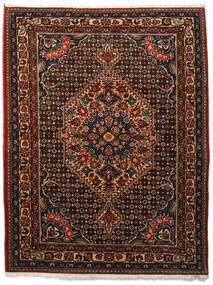  Bakhtiar Collectible Teppe 113X144 Ekte Orientalsk Håndknyttet Mørk Brun/Mørk Rød (Ull, Persia/Iran)