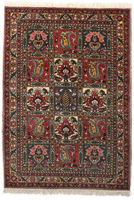  Bakhtiar Collectible Teppe 108X153 Ekte Orientalsk Håndknyttet Svart/Mørk Brun (Ull, Persia/Iran)