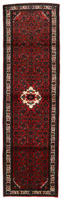  Hosseinabad Teppe 85X319 Ekte Orientalsk Håndknyttet Teppeløpere Brun, Mørk Rød (Ull, Persia/Iran)