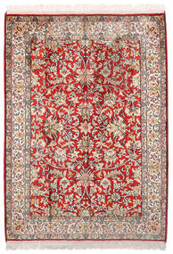  Kashmir Ren Silke Teppe 69X96 Ekte Orientalsk Håndknyttet Lys Grå/Lysbrun (Silke, India)