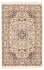  Kashmir Ren Silke Teppe 63X95 Ekte Orientalsk Håndknyttet Lyserosa/Mørk Brun (Silke, India)