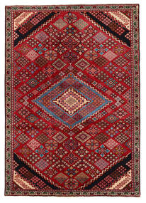  Saveh Teppe 138X196 Ekte Orientalsk Håndknyttet Mørk Rød/Mørk Brun (Ull, Persia/Iran)