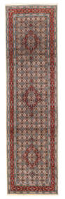  Moud Teppe 78X295 Ekte Orientalsk Håndknyttet Teppeløpere Lys Grå/Mørk Brun ( Persia/Iran)