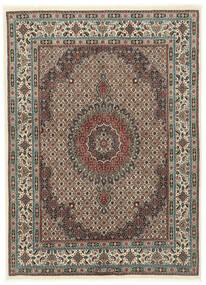  Moud Sherkat Farsh Teppe 150X204 Ekte Orientalsk Håndknyttet Mørk Grå/Lys Grå (Ull/Silke, Persia/Iran)