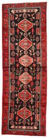  Hamadan Teppe 104X306 Ekte Orientalsk Håndknyttet Teppeløpere Mørk Rød/Rust (Ull, Persia/Iran)