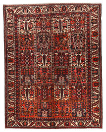  Bakhtiar Teppe 162X210 Ekte Orientalsk Håndknyttet Mørk Rød/Mørk Brun (Ull, Persia/Iran)