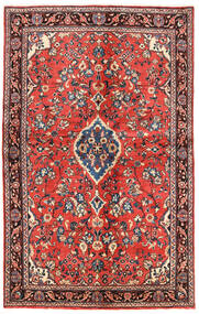  Sarough Teppe 133X213 Ekte Orientalsk Håndknyttet Mørk Rød/Rød (Ull, Persia/Iran)