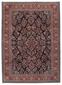  Sarough Teppe 257X355 Ekte Orientalsk Håndknyttet Mørk Rød/Svart Stort (Ull, Persia/Iran)