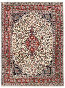  Sarough Sherkat Farsh Teppe 256X336 Ekte Orientalsk Håndknyttet Lys Grå/Mørk Rød Stort (Ull, Persia/Iran)