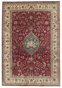  Tabriz Teppe 240X345 Ekte Orientalsk Håndknyttet Lysbrun/Mørk Rød (Ull, Persia/Iran)