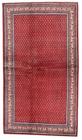  Sarough Teppe 126X220 Ekte Orientalsk Håndknyttet Rød/Grå (Ull, )
