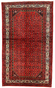  Hosseinabad Teppe 132X220 Ekte Orientalsk Håndknyttet Mørk Rød/Mørk Brun (Ull, Persia/Iran)