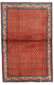  Sarough Teppe 97X144 Ekte Orientalsk Håndknyttet Rust/Mørk Rød (Ull, Persia/Iran)