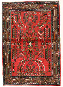  Lillian Teppe 98X142 Ekte Orientalsk Håndknyttet Mørk Brun/Rød (Ull, Persia/Iran)