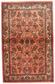  Orientalsk Sarough Teppe 100X165 Brun/Rød (Ull, Persia/Iran)
