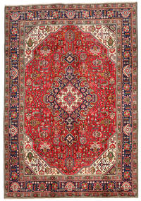  Tabriz Teppe 197X288 Ekte Orientalsk Håndknyttet Mørk Brun/Mørk Rød (Ull, Persia/Iran)