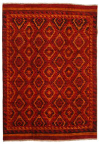  Moroccan Berber - Afghanistan Teppe 200X285 Ekte Moderne Håndknyttet Mørk Rød/Rust (Ull, Afghanistan)