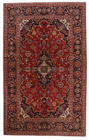  Keshan Teppe 130X209 Ekte Orientalsk Håndknyttet Rød, Mørk Rosa (Ull, Persia/Iran)